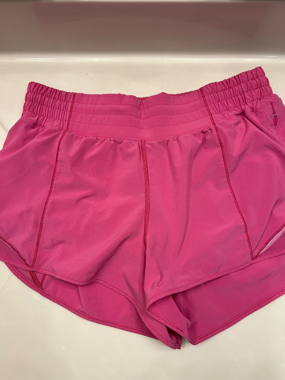 Lululemon Hotty Hot High-Rise Lined Short 4" Hot Pink Athletic Shorts size 8